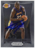 Shaquille O'Neal Signed Los Angeles Lakers 2012-13 Panini Prizm Basketball Trading Card #166 - ONECAR243 - Shaquille O'Neal Signed Los Angeles Lakers 2012-13 Panini Prizm Basketball Trading Card #166 product image