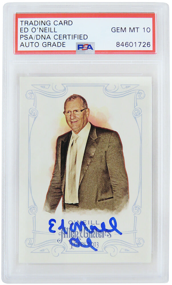 Ed O'Neill Signed 2013 Topps Allen & Ginters Trading Card #149 w/Al - (PSA/DNA / Auto Grade 10) - ONECAR503 - Ed O'Neill Signed 2013 Topps Allen & Ginters Trading Card #149 w/Al - (PSA/DNA / Auto Grade 10) product image