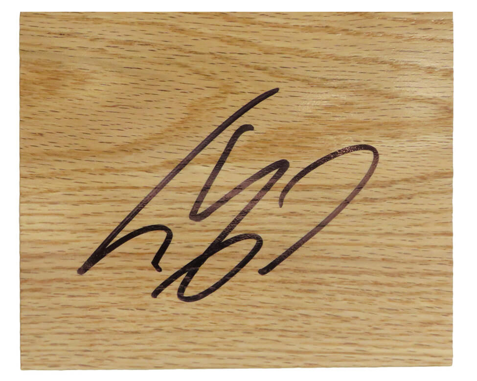 Shaquille O'Neal Signed 5x6 Floor Piece - ONEFLO200 - Shaquille O'Neal Signed 5x6 Floor Piece product image