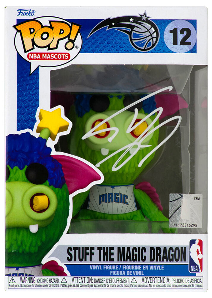 Shaquille O'Neal Signed Orlando Magic Stuff The Magic Dragon NBA Mascot Funko Pop Doll #12 - ONEFUN203 - Shaquille O'Neal Signed Orlando Magic Stuff The Magic Dragon NBA Mascot Funko Pop Doll #12 product image