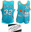 Shaquille O'Neal Signed 1996 All Star Game Teal Official Adidas Throwback Swingman Jersey - ONEJRY206 - Shaquille O'Neal Signed 1996 All Star Game Teal Official Adidas Throwback Swingman Jersey product image