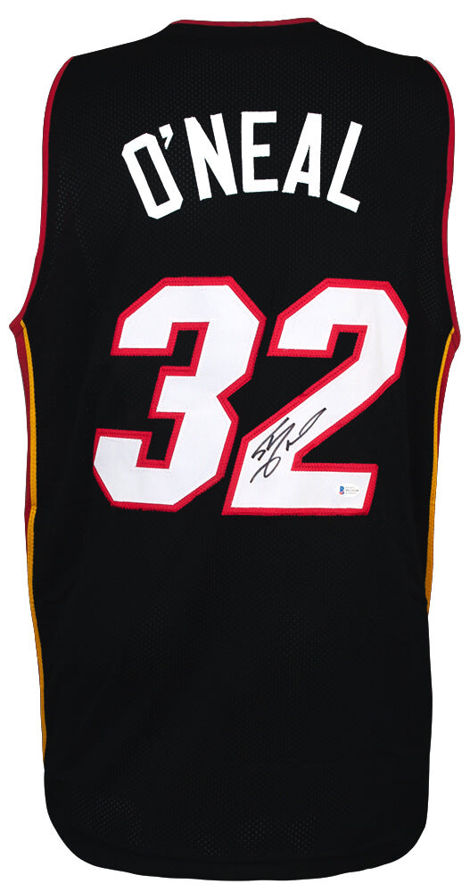 Shaquille O'Neal Signed Black Custom Basketball Jersey - (Beckett) - ONEJRY218 - Shaquille O'Neal Signed Black Custom Basketball Jersey - (Beckett) product image