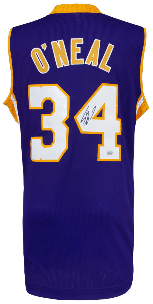Shaquille O'Neal Signed Purple Custom Basketball Jersey - (JSA) - ONEJRY220 - Shaquille O'Neal Signed Purple Custom Basketball Jersey - (JSA) product image