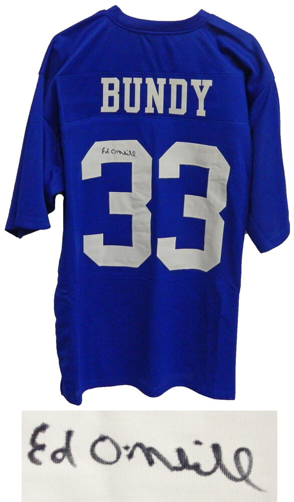 Ed O'Neill Signed Al Bundy #33 Polk High Blue Football Jersey - ONEJRY500 - Ed O'Neill Signed Al Bundy #33 Polk High Blue Football Jersey product image