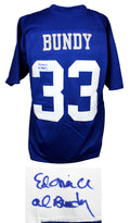 Ed O'Neill Signed Al Bundy Polk High Blue Custom Football Jersey w/Al Bundy - ONEJRY507 - Ed O'Neill Signed Al Bundy Polk High Blue Custom Football Jersey w/Al Bundy product image