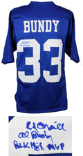 Ed O'Neill Signed Al Bundy #33 Polk High Blue Football Jersey w/Al Bundy, Polk High MVP - ONEJRY508 - Ed O'Neill Signed Al Bundy #33 Polk High Blue Football Jersey w/Al Bundy, Polk High MVP product image
