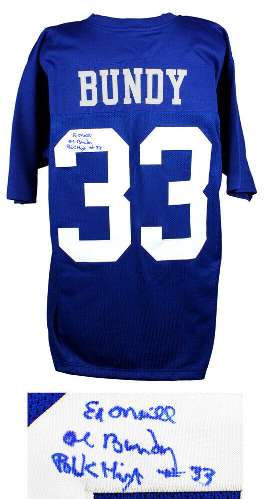 Ed O'Neill Signed Al Bundy #33 Polk High Blue Football Jersey w/Al Bundy, Polk High #33 - ONEJRY509 - Ed O'Neill Signed Al Bundy #33 Polk High Blue Football Jersey w/Al Bundy, Polk High #33 product image