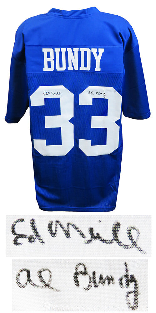 Ed O'Neill Signed Al Bundy #33 Polk High School Blue Football Jersey w/Al Bundy - ONEJRY511 - Ed O'Neill Signed Al Bundy #33 Polk High School Blue Football Jersey w/Al Bundy product image