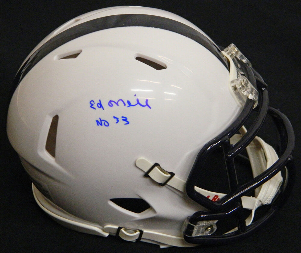 Ed O'Neill Signed Polk High White Riddell Speed Mini Helmet - ONEMIN500 - Ed O'Neill Signed Polk High White Riddell Speed Mini Helmet product image