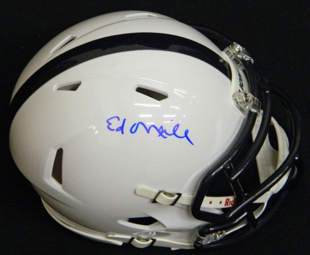 Ed O'Neill Signed Polk High School White Riddell Speed Mini Helmet - ONEMIN502 - Ed O'Neill Signed Polk High School White Riddell Speed Mini Helmet product image
