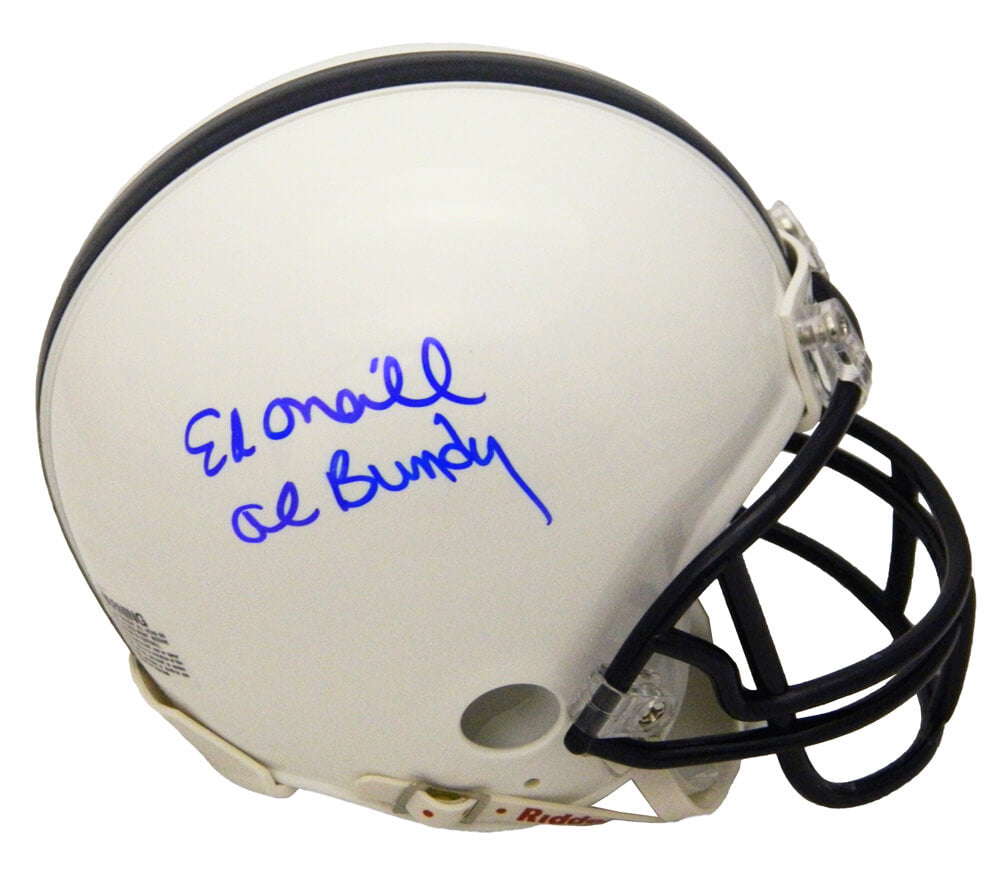 Ed O'Neill Signed Polk High School White Riddell Mini Helmet w/Al Bundy - ONEMIN504 - Ed O'Neill Signed Polk High School White Riddell Mini Helmet w/Al Bundy product image