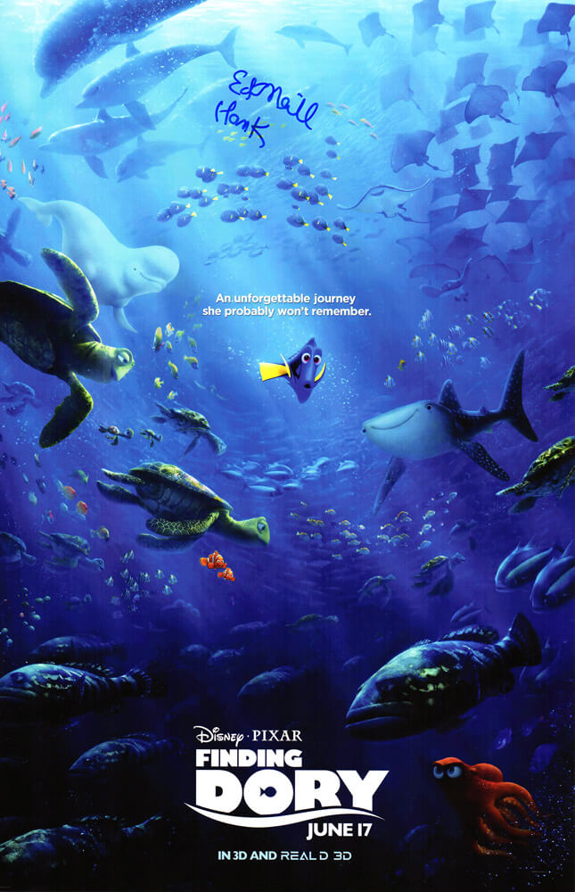 Ed O'Neill Signed Finding Dory 11x17 Movie Poster w/Hank - ONEPST503 - Ed O'Neill Signed Finding Dory 11x17 Movie Poster w/Hank product image