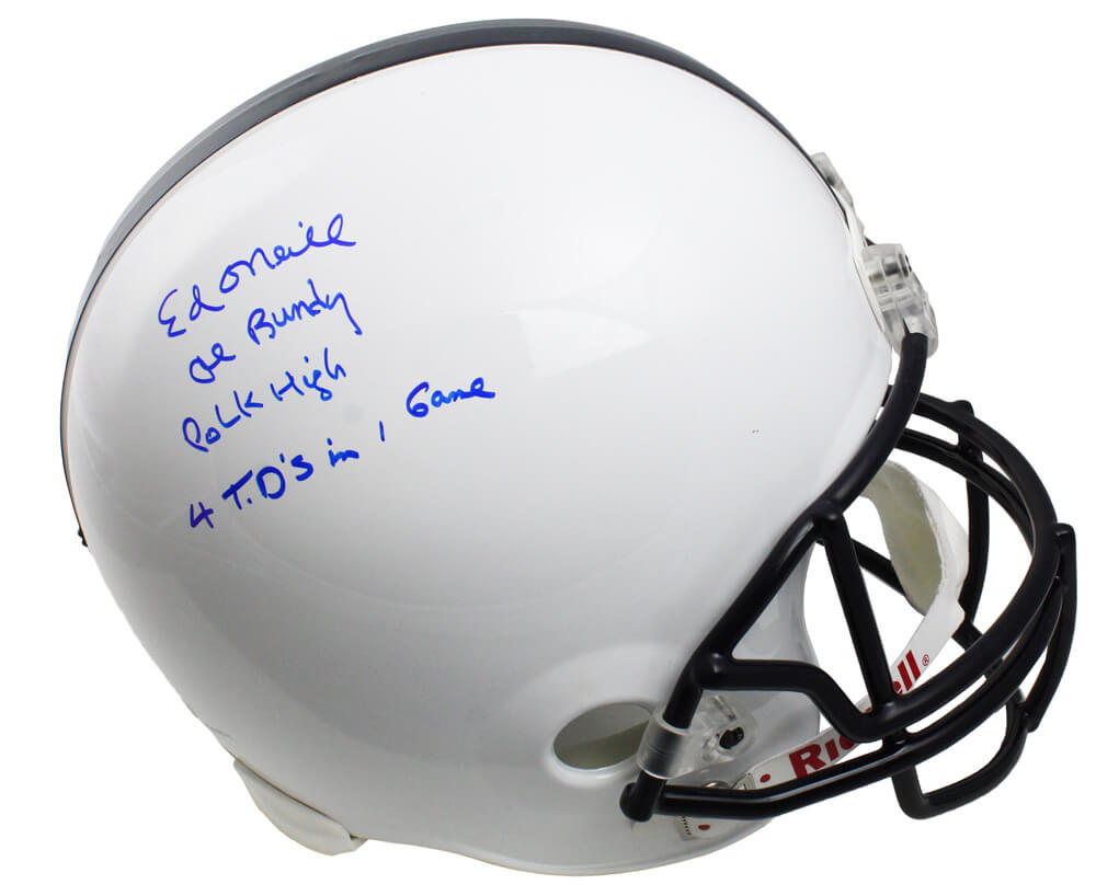 Ed O'Neill Signed Polk High Full Size Replica Helmet w/Al Bundy, Polk High - ONEREP502 - Ed O'Neill Signed Polk High Full Size Replica Helmet w/Al Bundy, Polk High product image