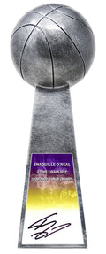 Shaquille O'Neal Signed Basketball Champion 14 Inch Replica Silver Trophy - ONETRO200 - Shaquille O'Neal Signed Basketball Champion 14 Inch Replica Silver Trophy product image
