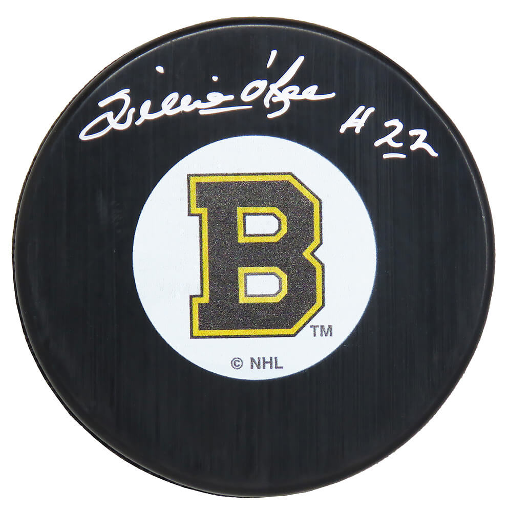 Willie O'Ree Signed Boston Bruins Large Logo Hockey Puck - OREPUC400 - Willie O'Ree Signed Boston Bruins Large Logo Hockey Puck product image