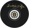 Willie O'Ree Signed Boston Bruins Team Logo Hockey Puck (In Gold) - OREPUC403 - Willie O'Ree Signed Boston Bruins Team Logo Hockey Puck (In Gold) product image