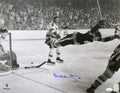 Bobby Orr Signed Boston Bruins Flying Goal B&W 16x20 Photo - (JSA) - ORR16P400 - Bobby Orr Signed Boston Bruins Flying Goal B&W 16x20 Photo - (JSA) product image