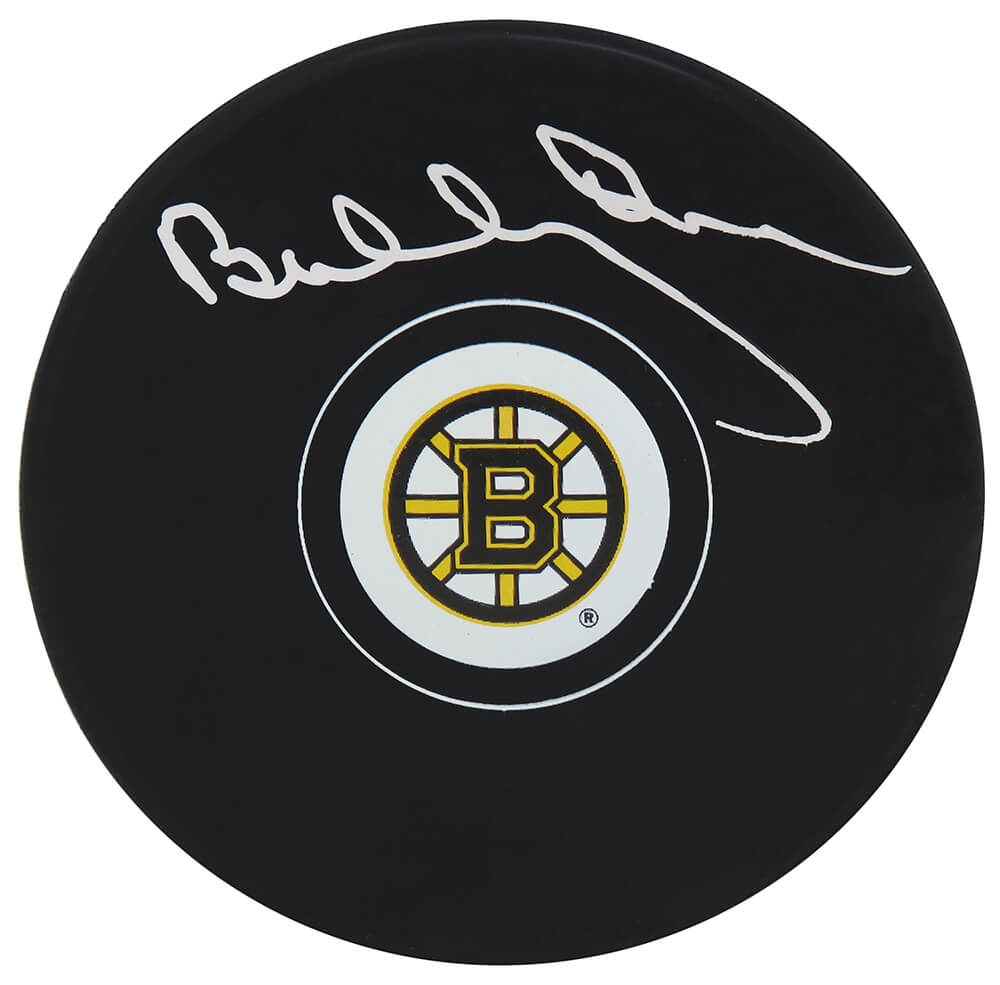 Bobby Orr Signed Boston Bruins Logo Hockey Puck - (JSA) - ORRPUC403 - Bobby Orr Signed Boston Bruins Logo Hockey Puck - (JSA) product image