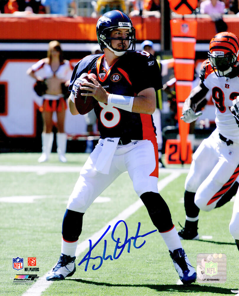 Kyle Orton Signed Denver Broncos Action 8x10 Photo - ORT08P300 - Kyle Orton Signed Denver Broncos Action 8x10 Photo product image