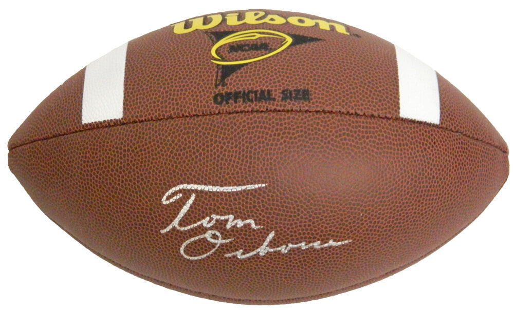 Tom Osborne Signed Wilson NCAA Full Size Composite Football - OSBFTB300 - Tom Osborne Signed Wilson NCAA Full Size Composite Football product image
