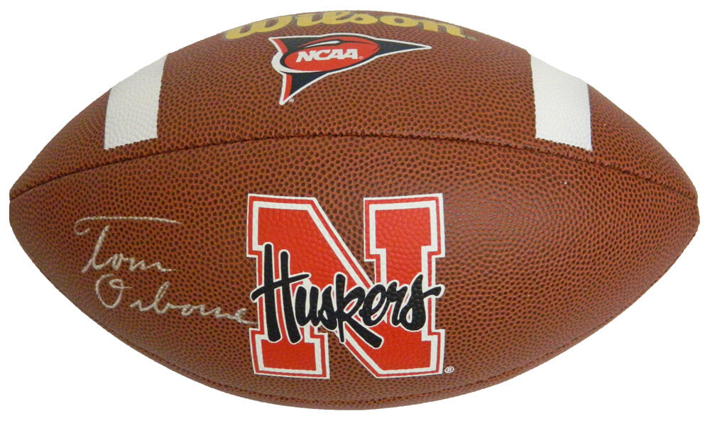 Tom Osborne Signed Nebraska Wilson Logo NCAA Football - OSBFTB302 - Tom Osborne Signed Nebraska Wilson Logo NCAA Football product image