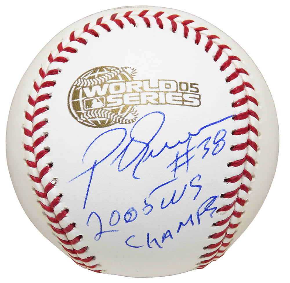 Pablo Ozuna Signed Rawlings Official 2005 World Series (Chicago White Sox) Baseball w/2005 WS Champs - OZUBSB100 - Pablo Ozuna Signed Rawlings Official 2005 World Series (Chicago White Sox) Baseball w/2005 WS Champs product image