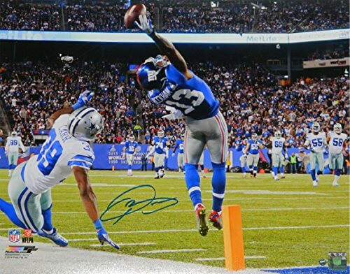 Odell Beckham Jr Signed New York Giants Amazing One-Handed Touchdown Catch 16x20 Photo - BEC16P300 - Odell Beckham Jr Signed New York Giants Amazing One-Handed Touchdown Catch 16x20 Photo product image