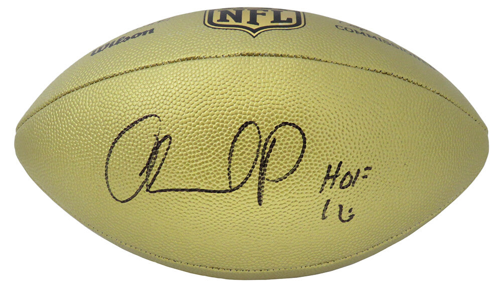 Orlando Pace Signed Wilson Duke Gold Metallic NFL Full Size Replica Football w/HOF'16 - PACFTB301 - Orlando Pace Signed Wilson Duke Gold Metallic NFL Full Size Replica Football w/HOF'16 product image