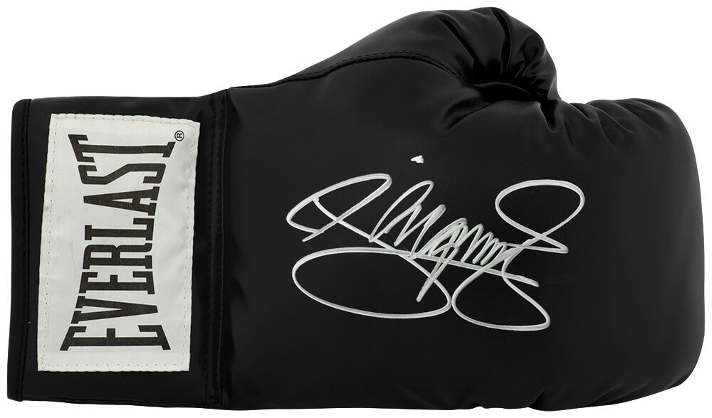Manny Pacquiao Signed Everlast Black Boxing Glove - PACGLV509 - Manny Pacquiao Signed Everlast Black Boxing Glove product image