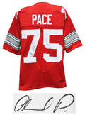 Orlando Pace Signed Red Custom College Football Jersey - PACJRY301 - Orlando Pace Signed Red Custom College Football Jersey product image