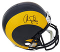 Orlando Pace Signed Rams 1990's Style Throwback Riddell Full Size Speed Replica Helmet w/HOF'16 - PACREP302 - Orlando Pace Signed Rams 1990's Style Throwback Riddell Full Size Speed Replica Helmet w/HOF'16 product image