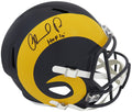 Orlando Pace Signed Rams T/B 1990's Style Riddell Full Size Speed Replica Helmet w/HOF'16 - PACREP306 - Orlando Pace Signed Rams T/B 1990's Style Riddell Full Size Speed Replica Helmet w/HOF'16 product image
