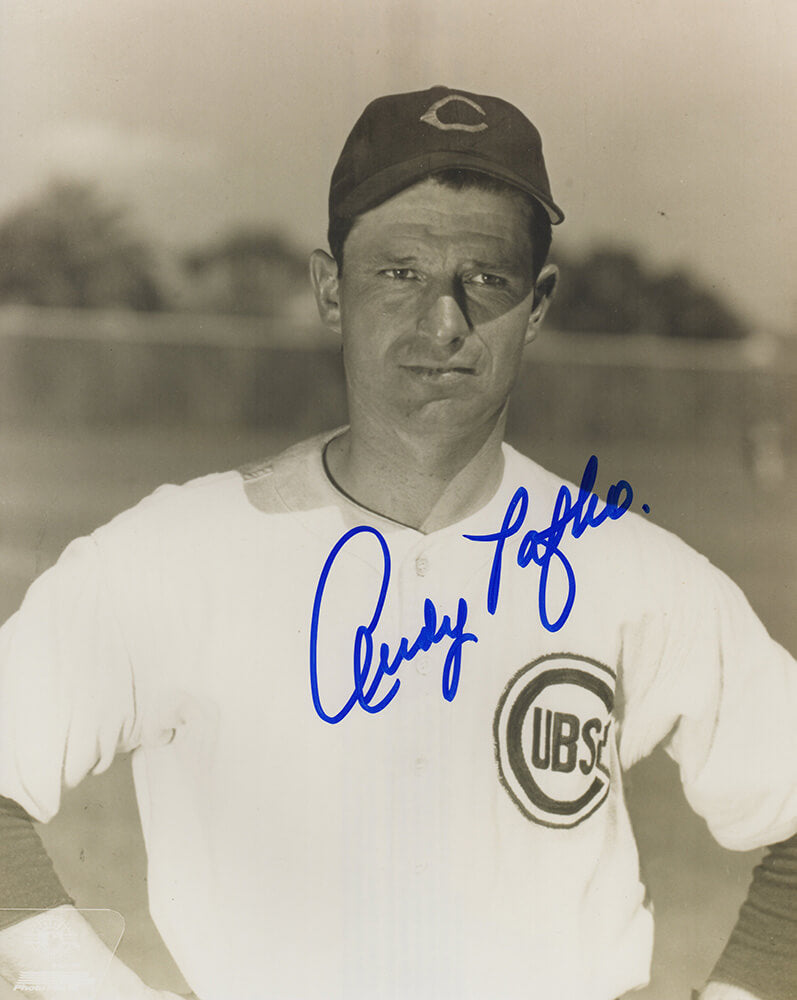 Andy Pafko Signed Chicago Cubs B&W Close Up Pose 8x10 Photo - PAF08P101 - Andy Pafko Signed Chicago Cubs B&W Close Up Pose 8x10 Photo product image