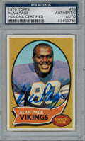 Alan Page Signed Vikings 1970 Topps Rookie Card #59 - PSA/DNA - PAGCAR300 - Alan Page Signed Vikings 1970 Topps Rookie Card #59 - PSA/DNA product image