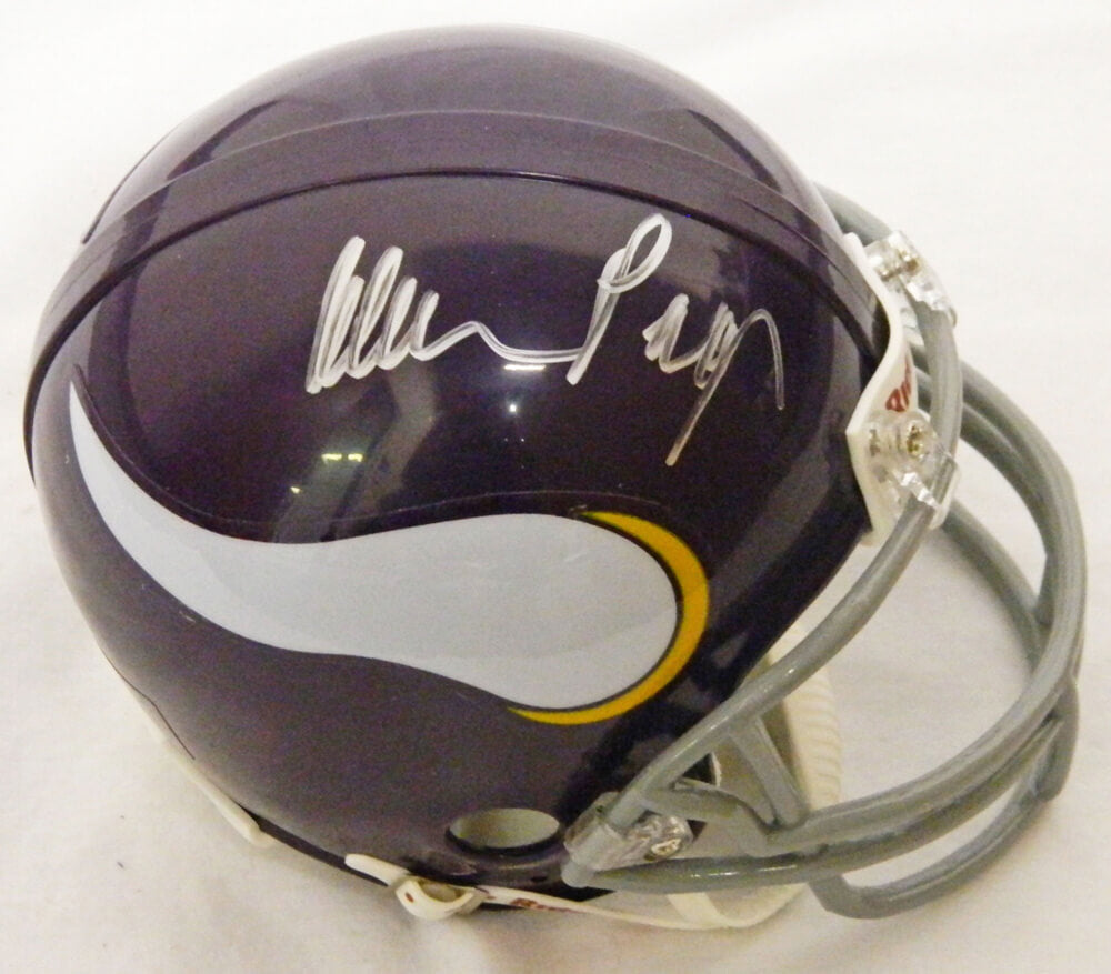 Alan Page Signed Vikings T/B Riddell Replica Mini Helmet - PAGMIN300 - Alan Page Signed Vikings T/B Riddell Replica Mini Helmet product image