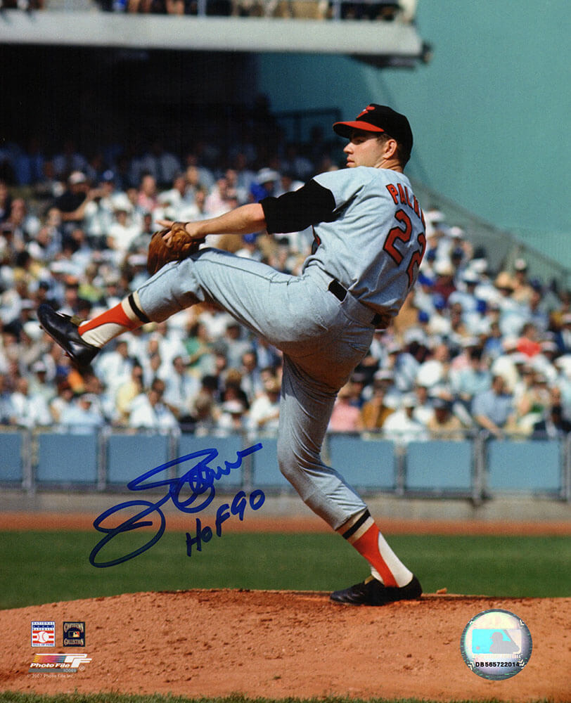 Jim Palmer Signed Baltimore Orioles Pitching Action 8x10 Photo w/HOF'90 - PAL08P114TW - Jim Palmer Signed Baltimore Orioles Pitching Action 8x10 Photo w/HOF'90 product image
