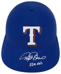 Rafael Palmeiro Signed Texas Rangers Souvenir Replica Batting Helmet w/569 HRs - PALBTH101 - Rafael Palmeiro Signed Texas Rangers Souvenir Replica Batting Helmet w/569 HRs product image