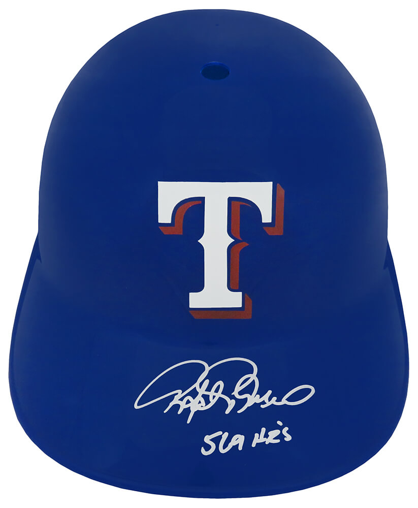Rafael Palmeiro Signed Texas Rangers Souvenir Replica Batting Helmet w/569 HRs - PALBTH101 - Rafael Palmeiro Signed Texas Rangers Souvenir Replica Batting Helmet w/569 HRs product image