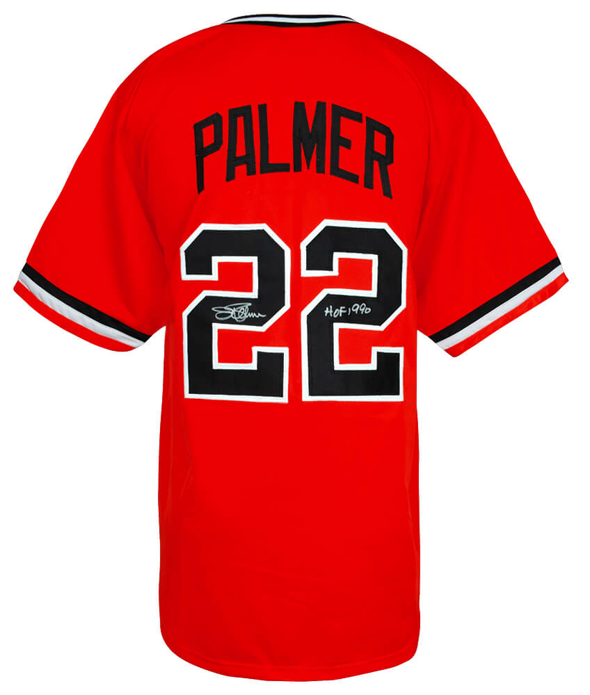 Jim Palmer Signed Orange Custom Baseball Jersey w/HOF'90 - PALJRY103 - Jim Palmer Signed Orange Custom Baseball Jersey w/HOF'90 product image