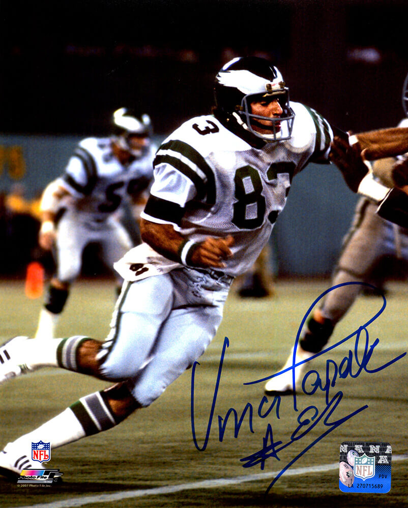 Vince Papale Signed Philadelphia Eagles Action 8x10 Photo - PAP08P300 - Vince Papale Signed Philadelphia Eagles Action 8x10 Photo product image