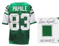 Vince Papale Signed Green Throwback Custom Football Jersey w/Invincible - PAPJRY300 - Vince Papale Signed Green Throwback Custom Football Jersey w/Invincible product image