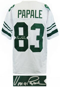 Vince Papale Signed White T/B Custom Football Jersey - PAPJRY303 - Vince Papale Signed White T/B Custom Football Jersey product image