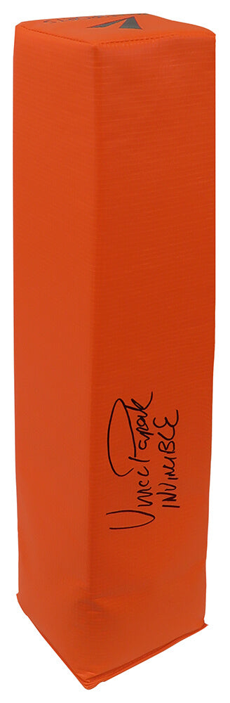 Vince Papale Signed BSN Orange Football Endzone Pylon w/Invincible - PAPPYL300 - Vince Papale Signed BSN Orange Football Endzone Pylon w/Invincible product image