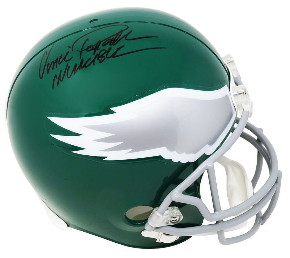 Vince Papale Signed Eagles Throwback Riddell Full Size Replica Helmet w/Invincible - PAPREP300 - Vince Papale Signed Eagles Throwback Riddell Full Size Replica Helmet w/Invincible product image