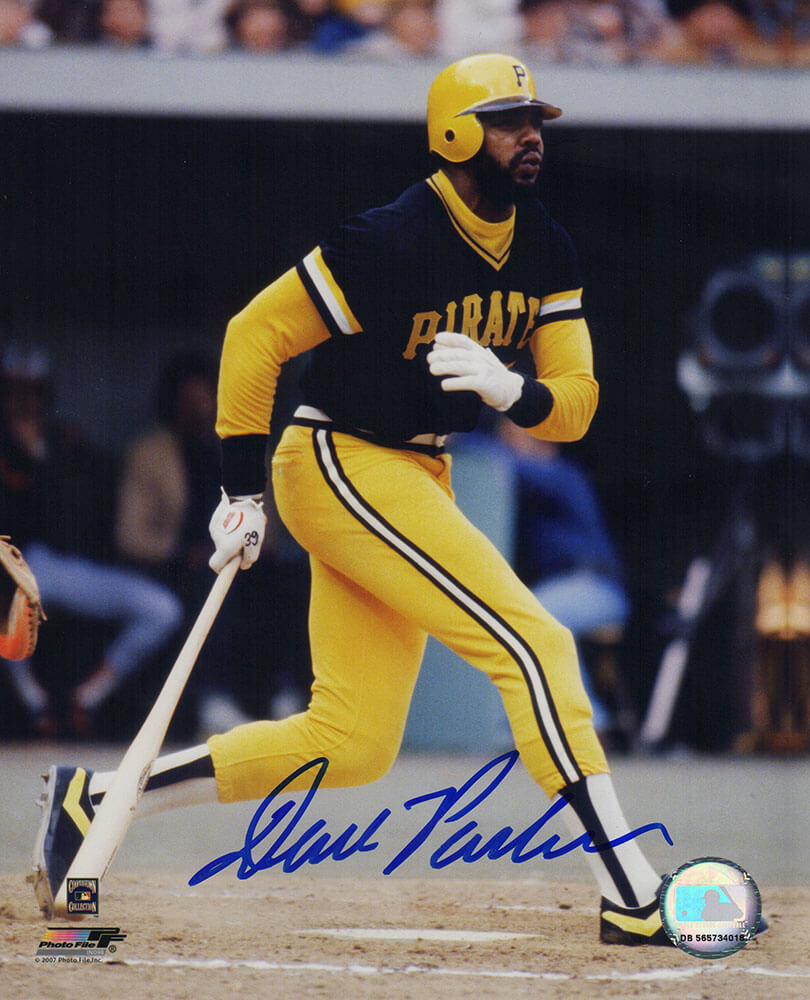 Dave Parker Signed Pittsburgh Pirates Black Jersey Batting Action 8x10 Photo - PAR08P115TW - Dave Parker Signed Pittsburgh Pirates Black Jersey Batting Action 8x10 Photo product image