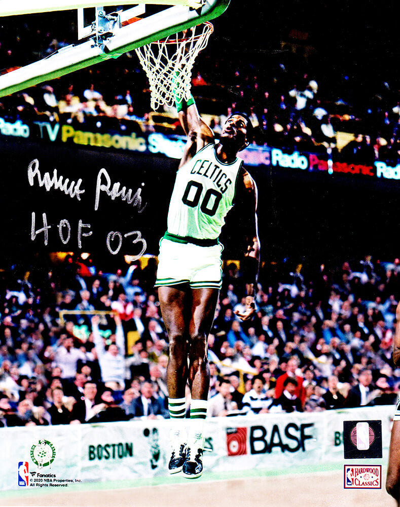 Robert Parish Signed Boston Celtics Dunk 8x10 Photo w/HOF'03 - PAR08P201 - Robert Parish Signed Boston Celtics Dunk 8x10 Photo w/HOF'03 product image