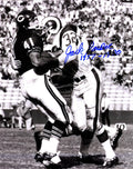 Jack Pardee Signed Los Angeles Rams Tackle vs Bears B&W 8x10 Photo w/1957-1970 - PAR08P312MYS - Jack Pardee Signed Los Angeles Rams Tackle vs Bears B&W 8x10 Photo w/1957-1970 product image