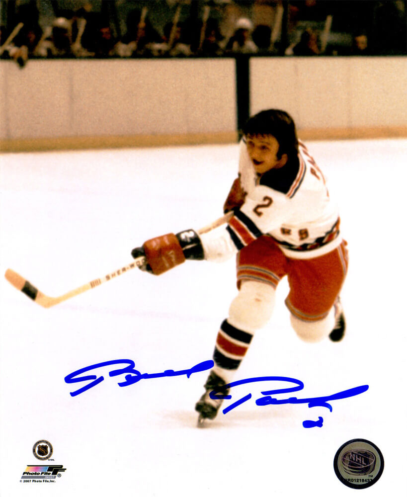 Brad Park Signed New York Rangers Action 8x10 Photo - PAR08P400 - Brad Park Signed New York Rangers Action 8x10 Photo product image