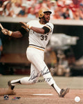Dave Parker Signed Pittsburgh Pirates White Jersey Action 16x20 Photo w/NL MVP 78 - PAR16P111TW - Dave Parker Signed Pittsburgh Pirates White Jersey Action 16x20 Photo w/NL MVP 78 product image