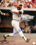 Dave Parker Signed Pittsburgh Pirates White Jersey Action 16x20 Photo (In Blue) - PAR16P112TW - Dave Parker Signed Pittsburgh Pirates White Jersey Action 16x20 Photo (In Blue) product image
